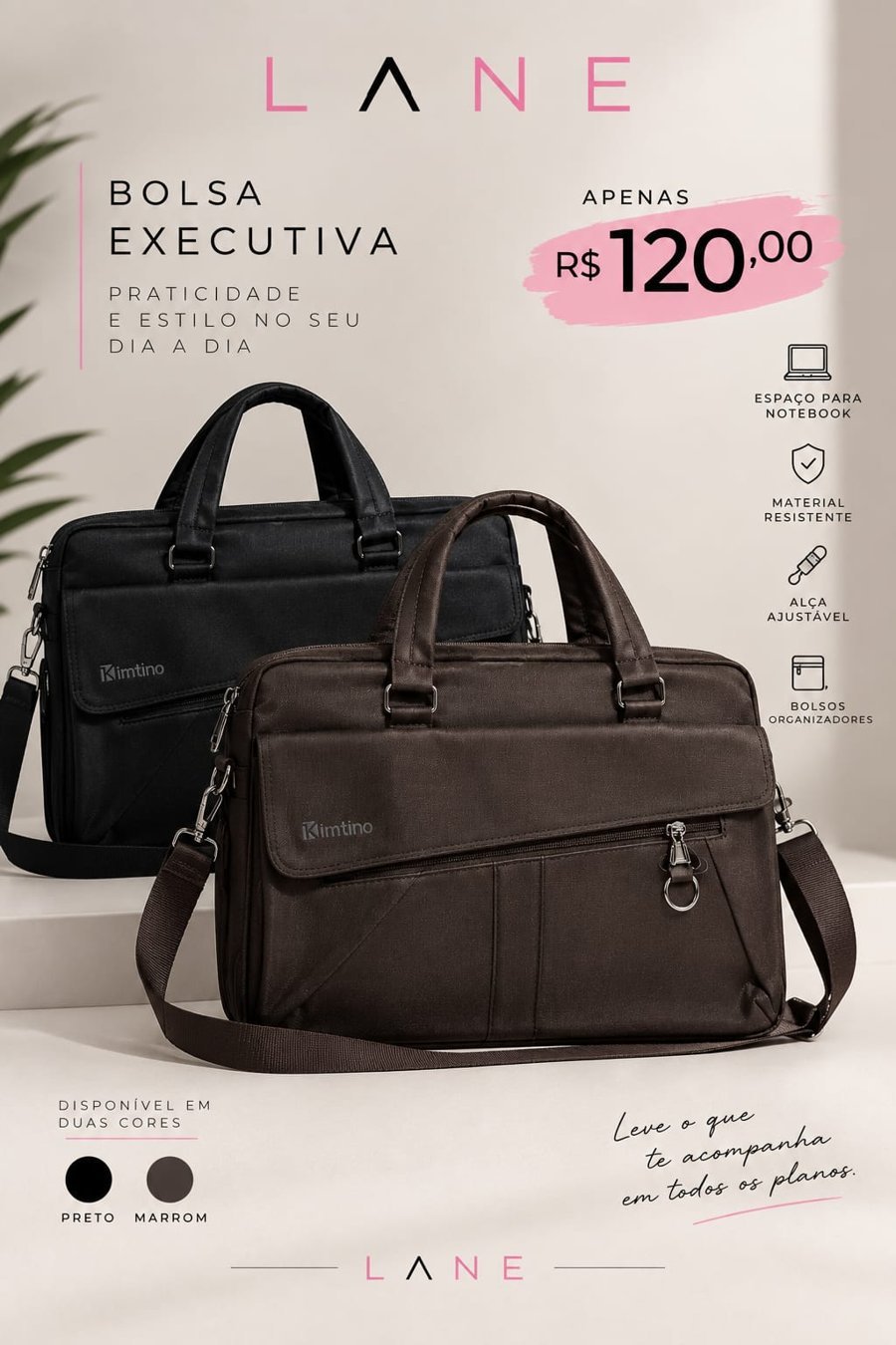 Bolsa executiva, R$ 120,00