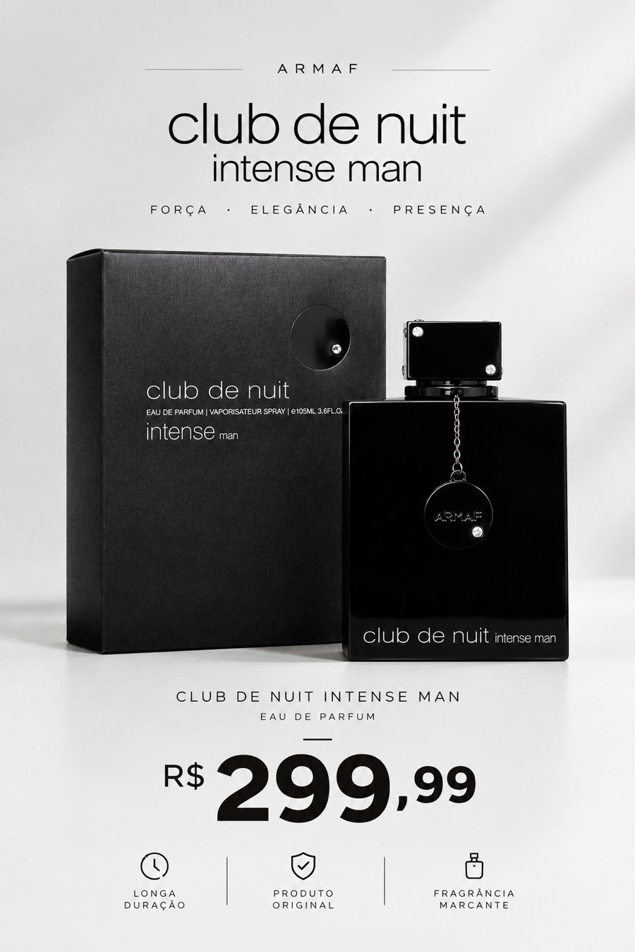 Perfume Club de Nuit Intense Man, R$ 299,99